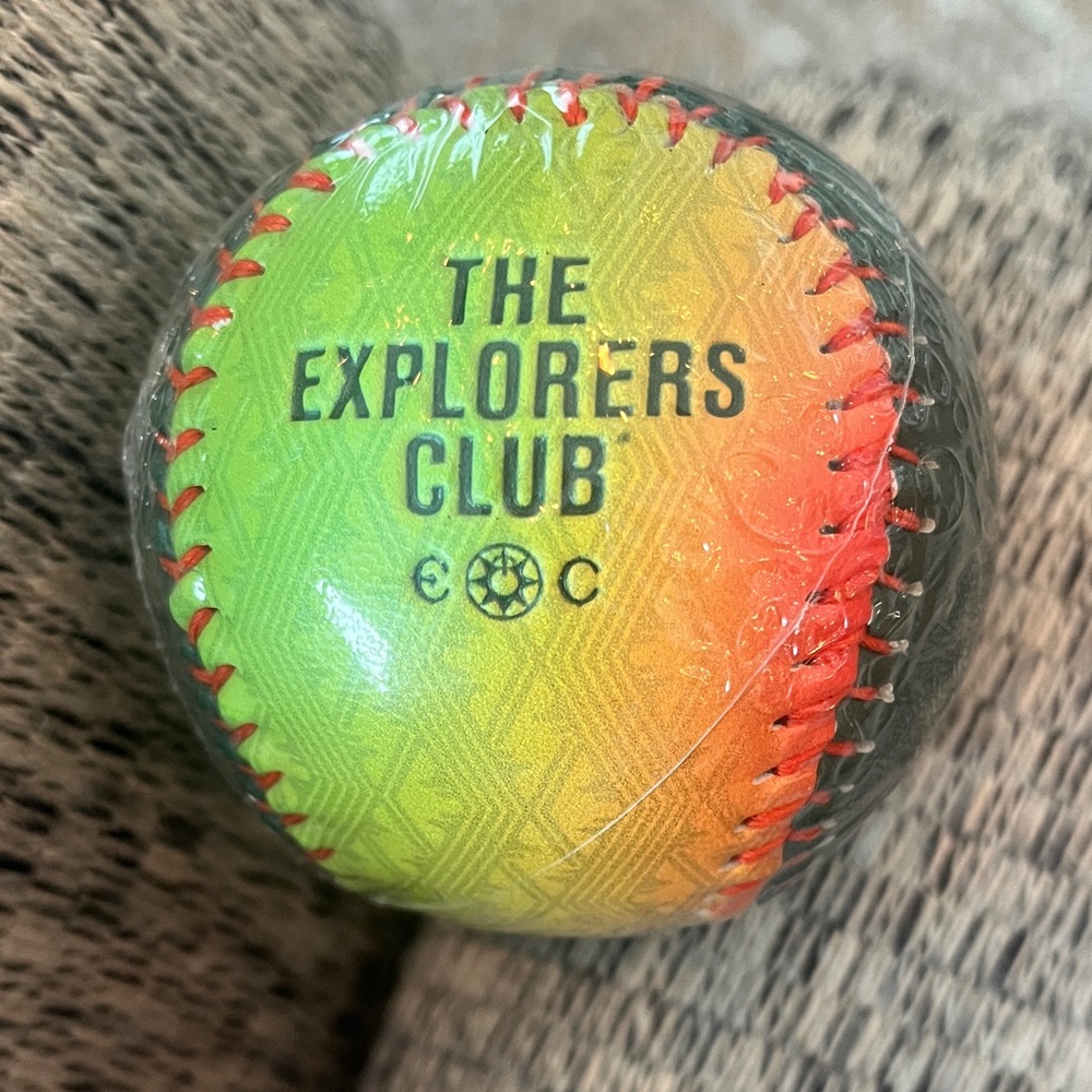 The Explorers Club Commemorative  Neon Baseball - New in Package - never opened